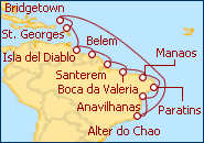 Ver el itinerario del Crucero Barbados, Grenada y Brasil