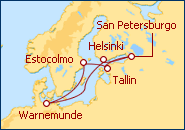Ver el itinerario del Crucero De Suecia a Reino Unido