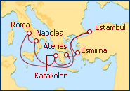 Ver el itinerario del Crucero Mediterraneo Oriental