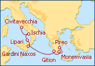 Ver el itinerario del Crucero Grecia IV