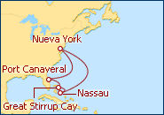 Ver el itinerario del Crucero Bahamas y Florida I  