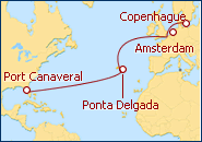 Ver el itinerario del Crucero Transatl�ntico 