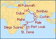 Ver el itinerario del Crucero Colores y Belleza del Oceano Indico