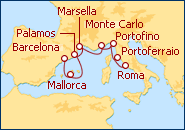 Ver el itinerario del Crucero Joyas de la Riviera