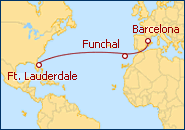 Ver el itinerario del Crucero Transatlantico
