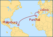 Ver el itinerario del Crucero Transatlantico