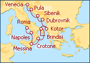 Ver el itinerario del Crucero Italia y Adri�tico en oto�o