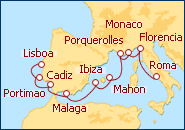 Ver el itinerario del Crucero Primavera Iberica