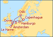 Ver el itinerario del Crucero Holanda, Alemania, Dinamarca, Noruega