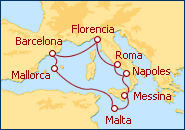 Ver el itinerario del Crucero Mediterr�neo Occidental