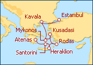 Ver el itinerario del Crucero Grecia al Completo