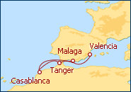 Ver el itinerario del Crucero especial Valencia - M�laga 