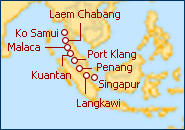 Ver el itinerario del Crucero Singapur, Malasia, Tailandia