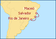Ver el itinerario del Crucero Alegr�a brasile�a