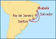 Ver el itinerario del Crucero Verano brasile�o