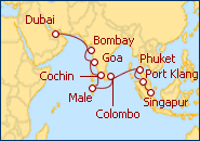 Ver el itinerario del Crucero Gran Crucero hacia Singapur
