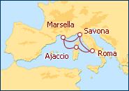 Ver el itinerario del Crucero Perlas del Mediterr�neo