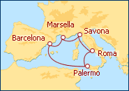 Ver el itinerario del Crucero Francia, Espa�a