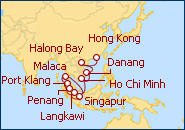 Ver el itinerario del Crucero Singapur, Malasia, Vietnam