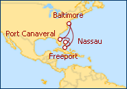 Ver el itinerario del Crucero Baltimore, Maryland  