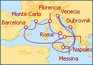 Ver el itinerario del Crucero Mediterr�neo