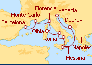 Ver el itinerario del Crucero Mediterr�neo