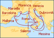 Ver el itinerario del Crucero Mediterr�neo