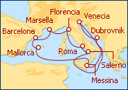 Ver el itinerario del Crucero Mediterr�neo