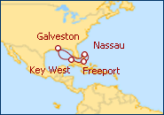 Ver el itinerario del Crucero Galveston 
