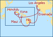 Ver el itinerario del Crucero Hawai 2013
