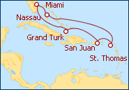 Ver el itinerario del Crucero Miami