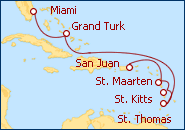 Ver el itinerario del Crucero Miami, Florida  
