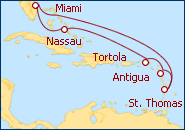 Ver el itinerario del Crucero Miami 