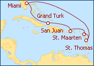 Ver el itinerario del Crucero Miami, Florida  
