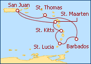 Ver el itinerario del Crucero San Juan, Puerto Rico 2013