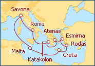 Ver el itinerario del Crucero Caballeros y H�roes