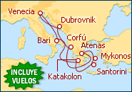 Ver el itinerario del Crucero Italia, Grecia, Croacia