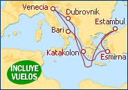 Ver el itinerario del Crucero Italia, Grecia, Turqu�a, Croacia