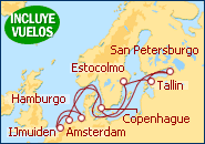 Ver el itinerario del Crucero Alemania, Holanda, Suecia, Estonia, Rusia, Dinamarca