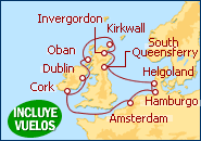 Ver el itinerario del Crucero Alemania, Reino Unido, Irlanda y Paises Bajos II