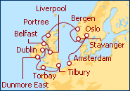 Ver el itinerario del Crucero Noruega e Islas Brit�nicas
