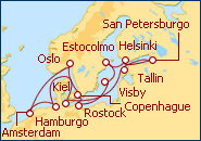 Ver el itinerario del Crucero Canal de Kiel y Tesoros del B�ltico