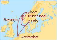Ver el itinerario del Crucero Fiordos Noruegos I
