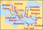 Ver el itinerario del Crucero Exploraci�n a Tierra Santa