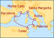 Ver el itinerario del Crucero Glamour Mediterr�neo