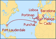Ver el itinerario del Crucero Espa�a y Portugal