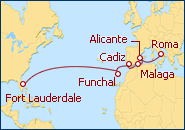 Ver el itinerario del Crucero Trasnsatl�ntico