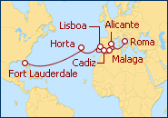 Ver el itinerario del Crucero Pasaje Romano