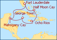 Ver el itinerario del Crucero Caribe Occidental