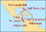 Ver el itinerario del Crucero Canal de Panam�
